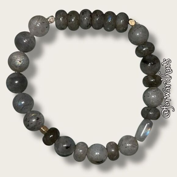 Bundle Sale 3 for $15 | Faceted Stone Stretch Bracelet - Picture 1 of 6